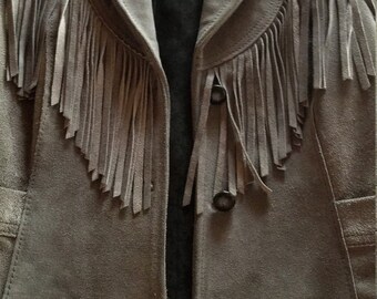 chicos suede fringe jacket