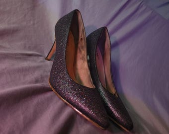 Vivienne Westwood Anglomania Grey Lady Dragon Lips Heels (size 8
