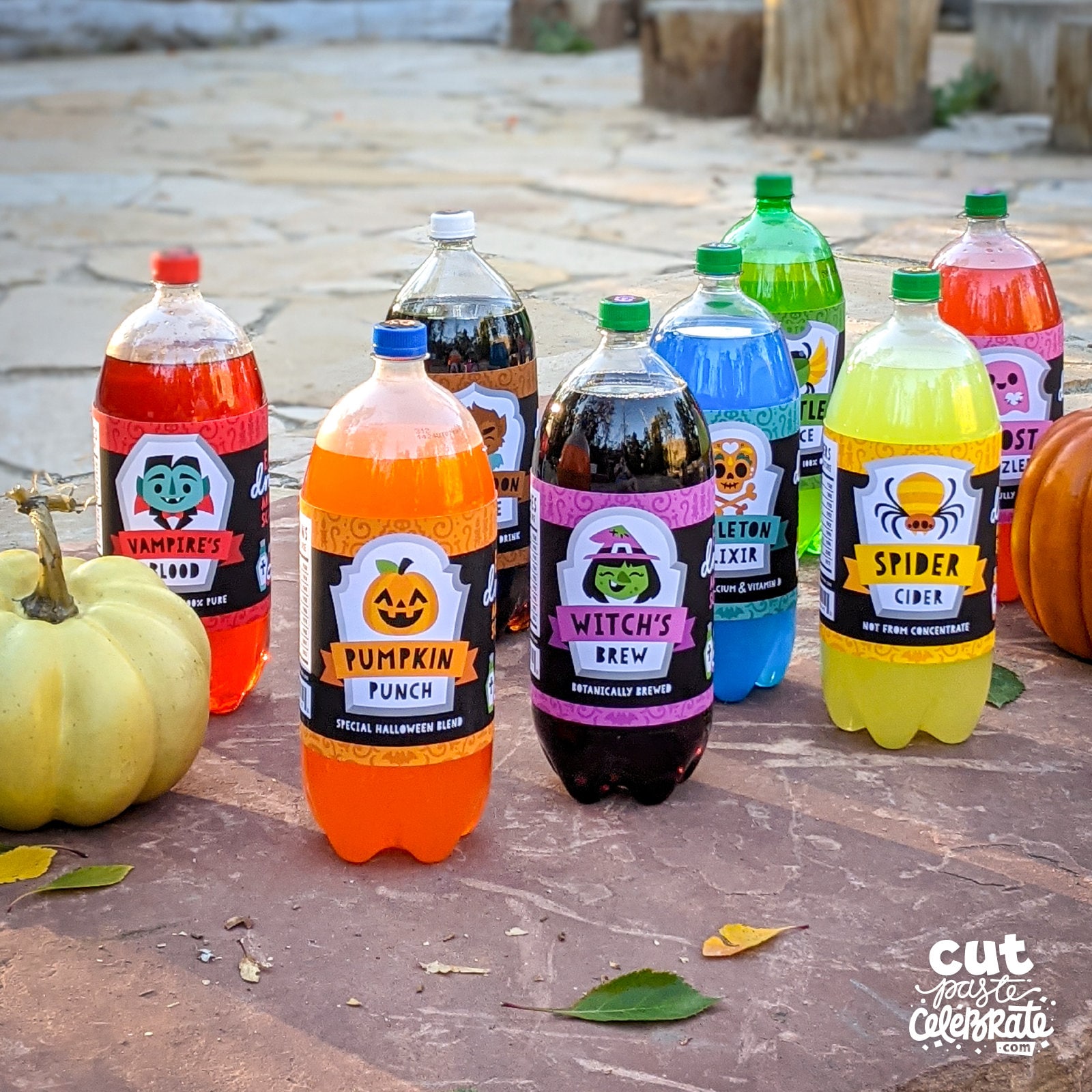 Printable Halloween 2-liter Bottle Labels - Perfect for Bottles of ...
