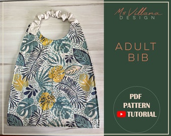 Adult bib pattern with video tutorial