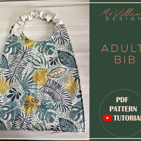 Adult bib pattern with video tutorial