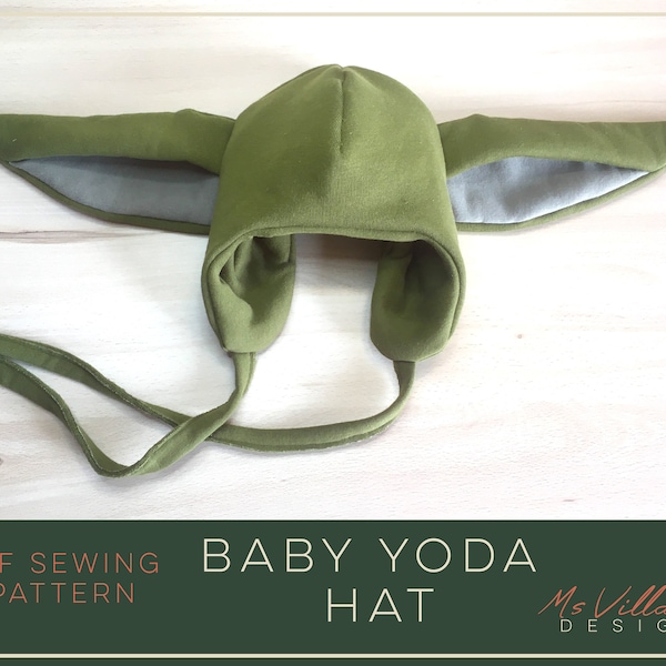 Baby Yoda DIY hat pattern, Star Wars cosplay Baby Yoda