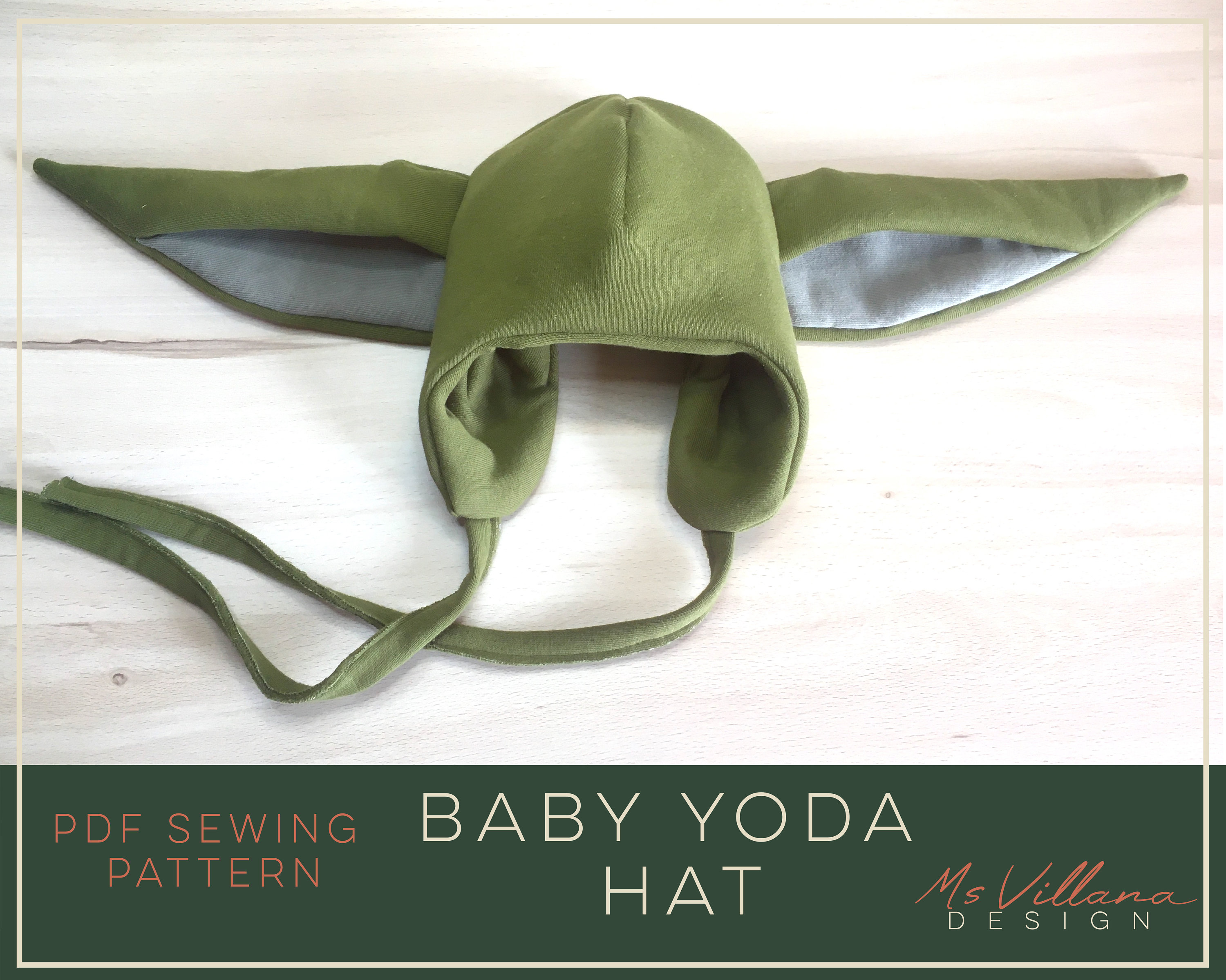 Grogu (Baby Yoda) costume pattern for baby. Sizes available: 3 to 24 months  – juliechantal