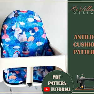 IKEA Antilop High Chair Cushion Pattern: DIY  Seat (PDF Pattern)