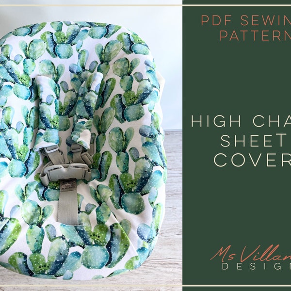 Newborn set cover pattern fitting Stokke with video tutorial, newborn sheet sewing pattern