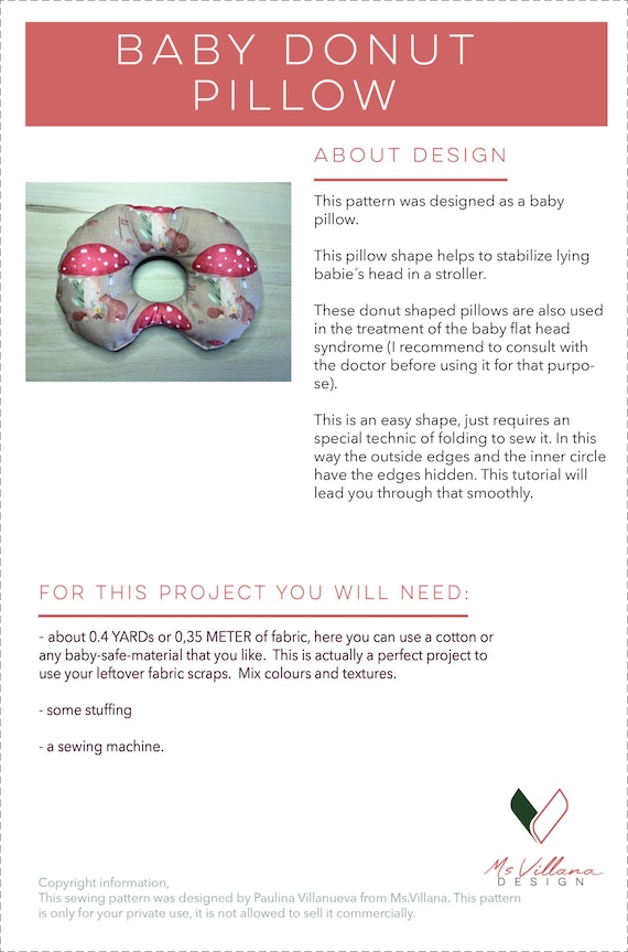 Donut pillow for head sale
