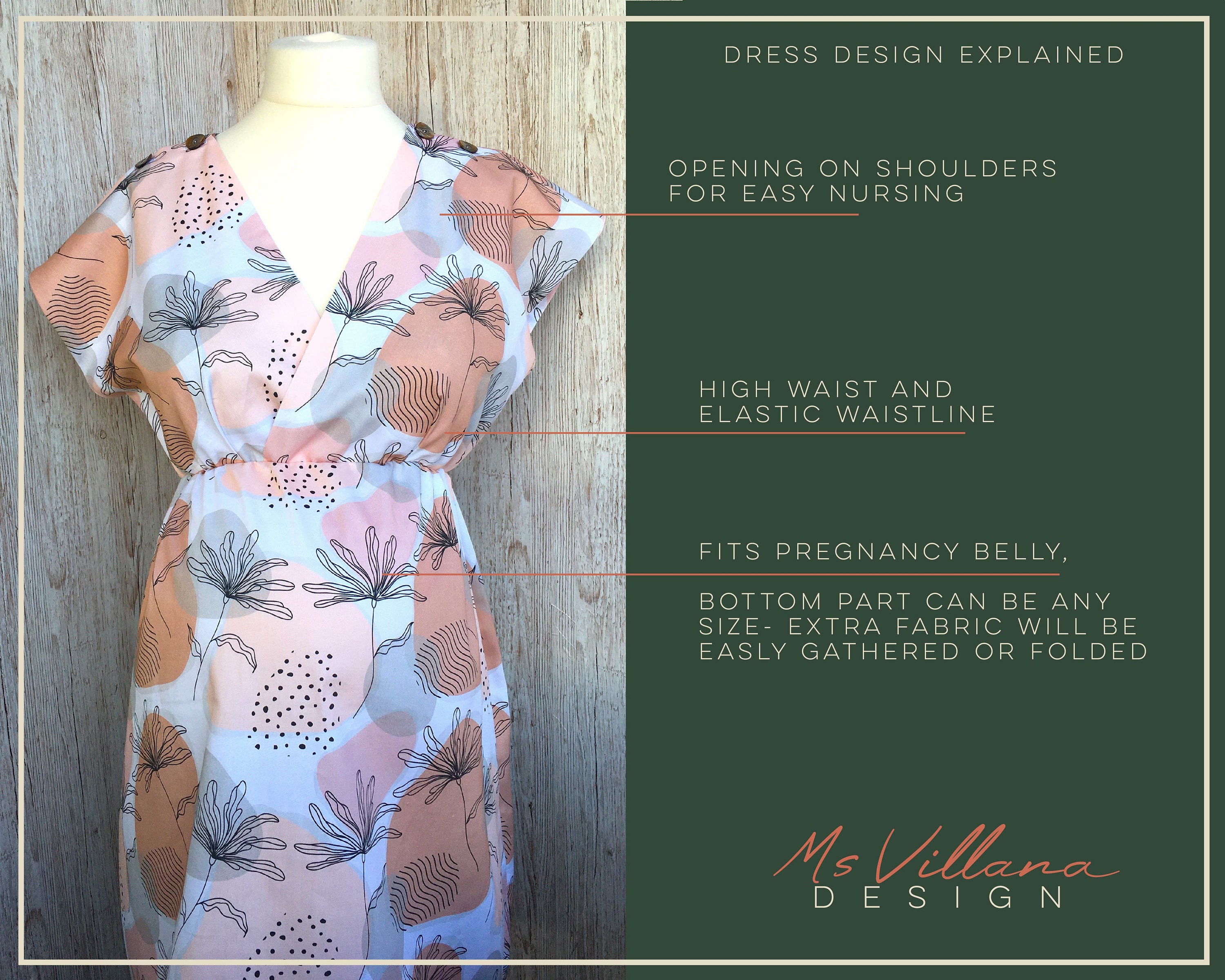 Nursing Dress Sewing Tutorial (Mama's Baby Wardrobe) - Kimenink