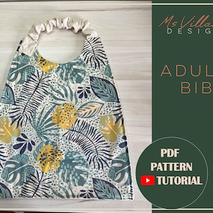 Adult Bib Pattern With Video Tutorial - Etsy