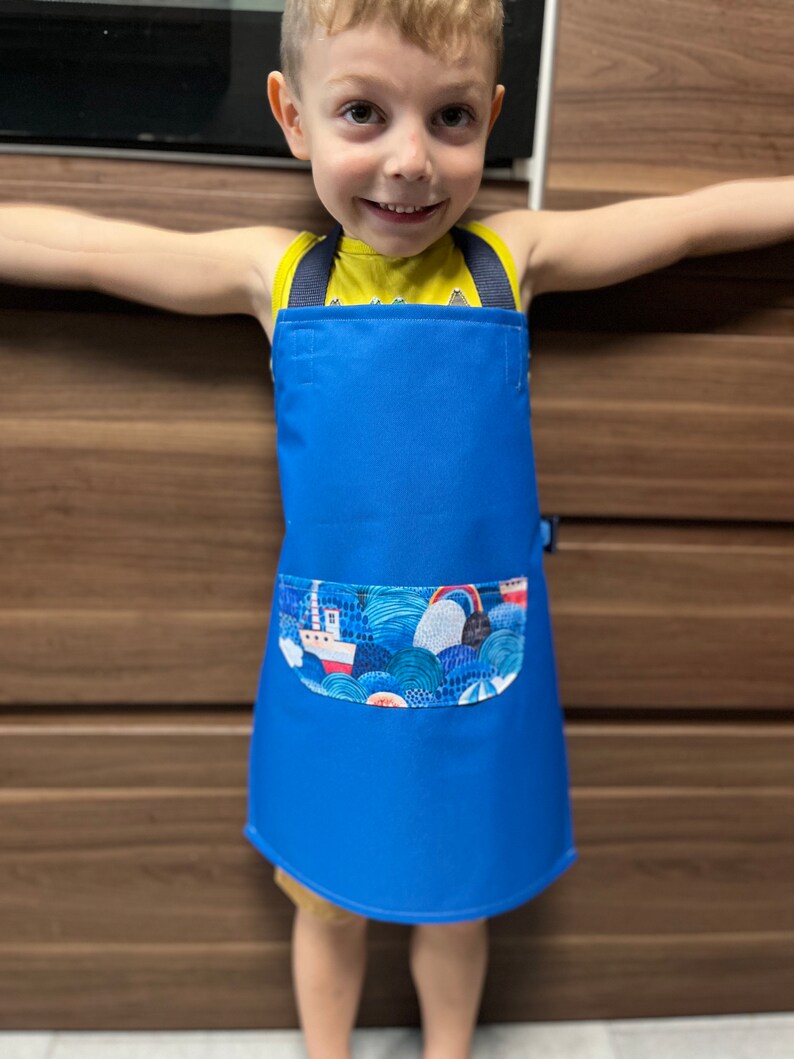 Easy Montessori Apron Pattern With Velcro Closing Toddler Etsy
