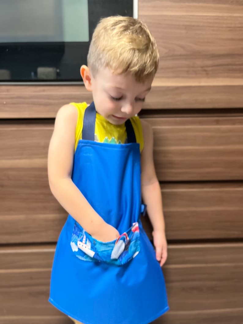 Easy Montessori Apron Pattern With Velcro Closing Toddler Etsy