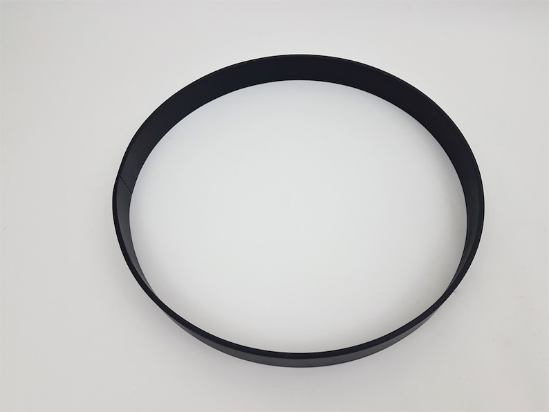 Flat iron ring metal 30 mm width painted black / 0689001905 image 2