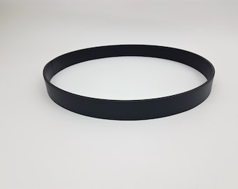 Flat iron ring metal 40 mm width painted black / 0689001906