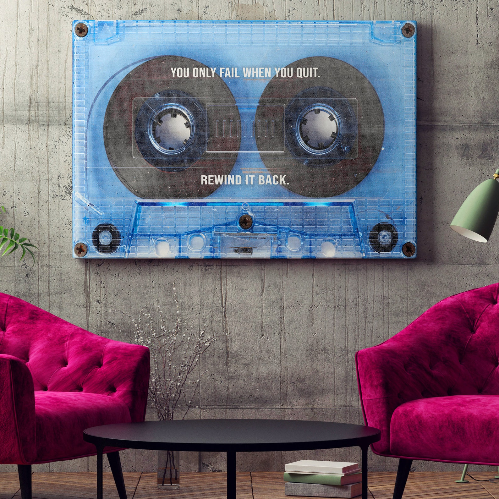 You Only Fail When You Quit Cassette Player, Music, Motivational ...