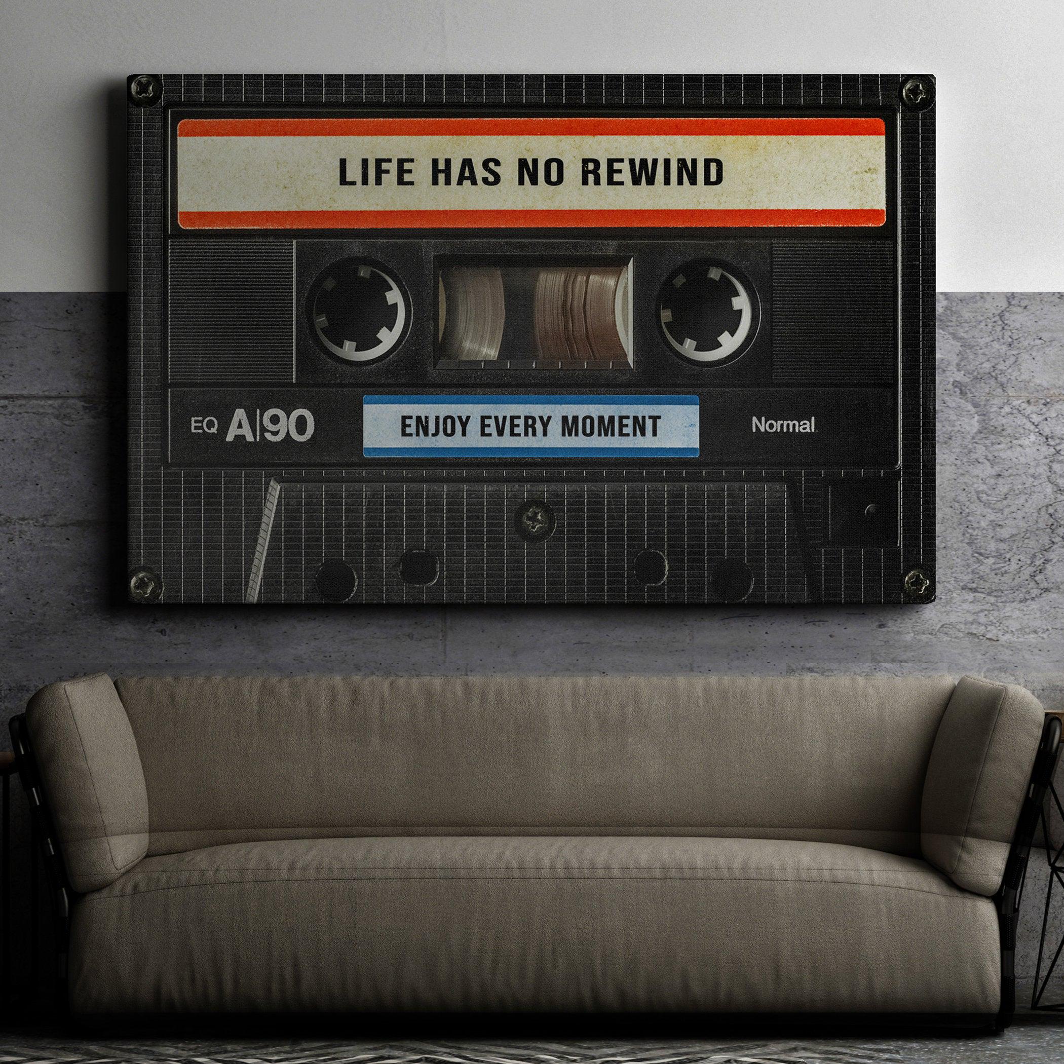 Enjoy Every Moment - Cassette Canvas Art, Enjoy Every Moment, Life