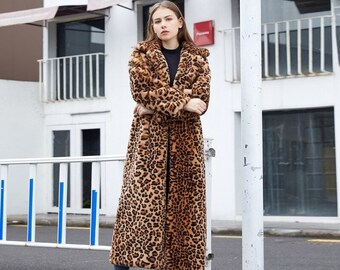 leopard maxi coat