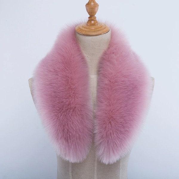 Faux Fur Collar and Cuffs Coat Etsy UK