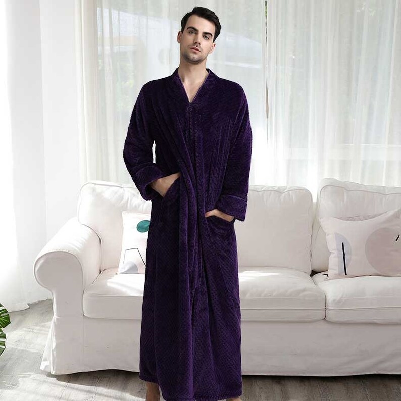 Soft Cosy Sherpa Zip up Bath Robe Couples Dressing Gown Robe Etsy UK