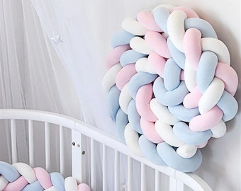 chunky knit cot bumper