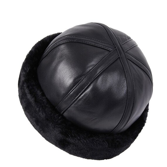 leather russian hat