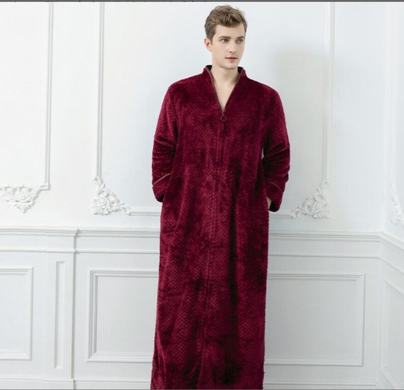 Soft Cosy Sherpa Zip up Bath Robe Couples Dressing Gown Robe Etsy UK