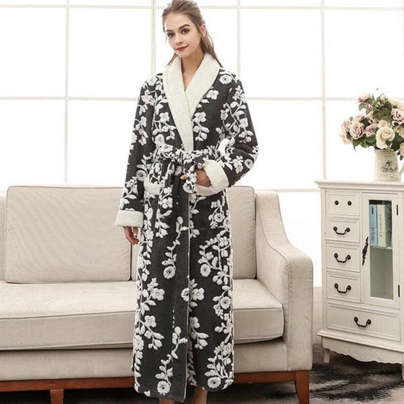 luxury thick dressing gown