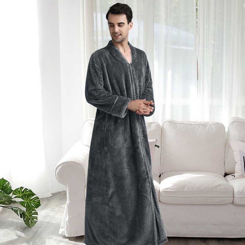 Soft Cosy Sherpa Zip up Bath Robe Couples Dressing Gown Robe Etsy UK