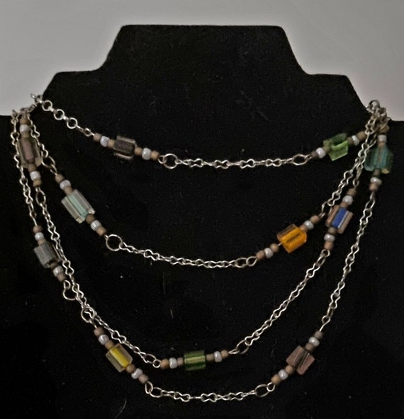 Vintage! Genuine Venetian Murano, multi-row neckla