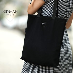 Black Shoulder Bag for All Occasions, Personalized Gift