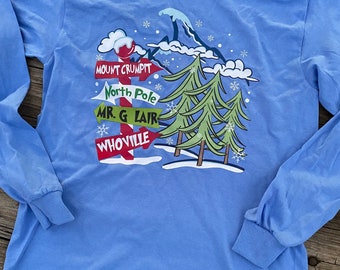 Dr. Suess Grinch North Pole Mount Crumpit Christmas Shirt