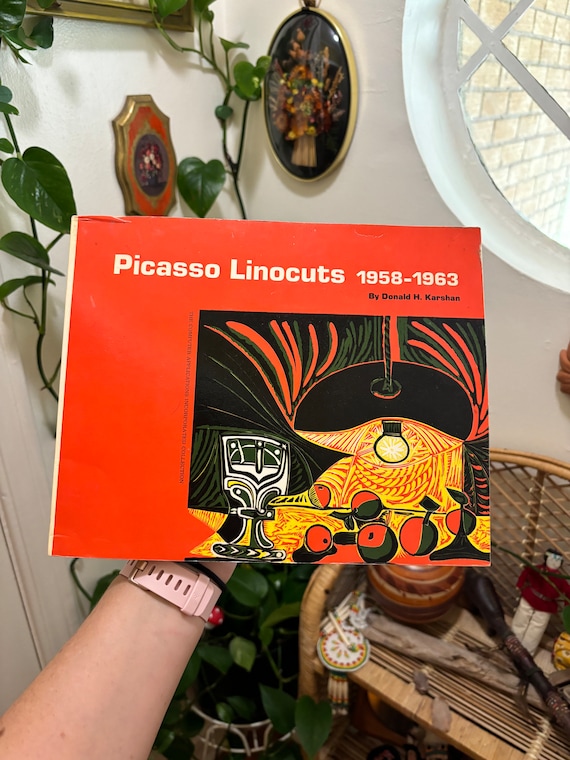 Vintage 1958 Picasso Black and White Fruit Still Life Print Vintage 1958 Picasso Black and White Fruit Still Life Print