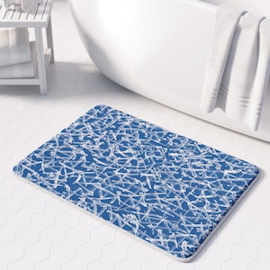 Cute Bath Mat Abstract Bath Mat Bathroom Rug Bathroom Decor Original Design Art Modern Decor Bathroom, Minimalist Decor, Guest Bathroom