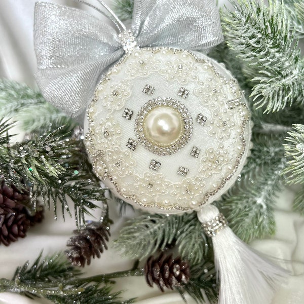 Pearl Ornament Etsy
