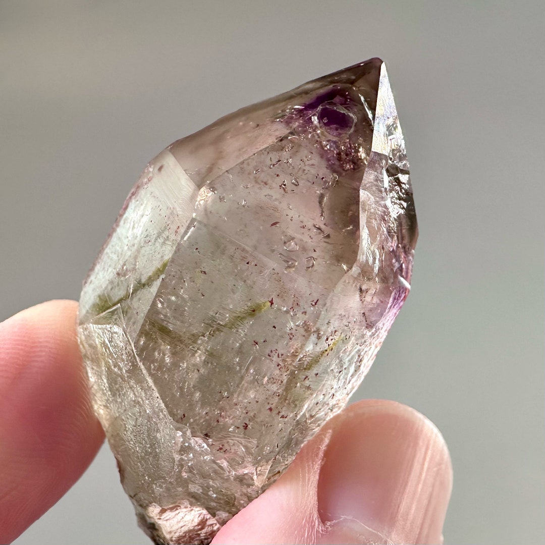 Rare True Brandberg Amethyst W/ Record Keepers & Epidote - Etsy