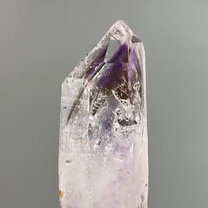 Rare Enhydro Brandberg Smoky Amethyst MOVING BUBBLE - Record Keeper, Prehnite, Rutile, Stacked Phantoms