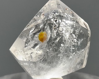 RARE Enhydro Petroleum Quartz MOVING BUBBLE - Fluorescent, Rainbows, Uv Reactive Gemstone - Pakistan