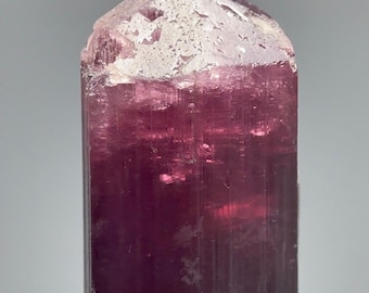 RARE Natural Purple Pink Tourmaline Crystal - Terminated, Pleochroism, Tricolour, Etched, Rainbows - Afghanistan