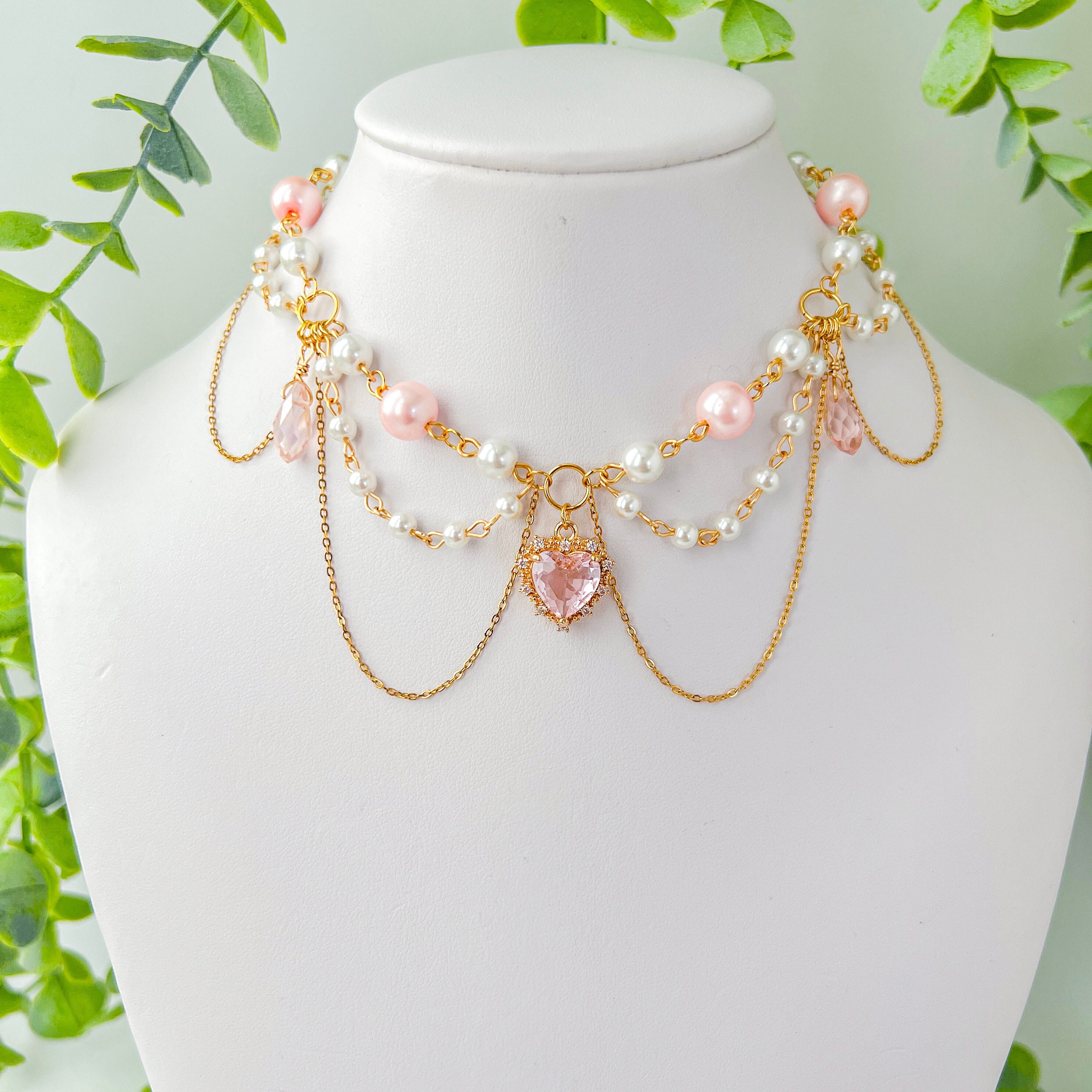 Chanel Pink Necklace 