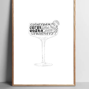 Aangepaste cocktailtekeningen