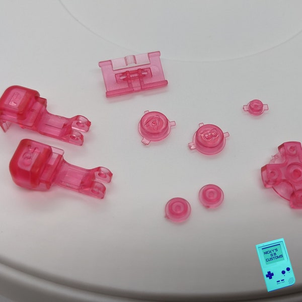 BRAND NEW Game Boy Advance Sp Gba Sp Button Set TRANSLUCENT Choose your color! Usa Ready to Ship! Great Parts for your Next Project!
