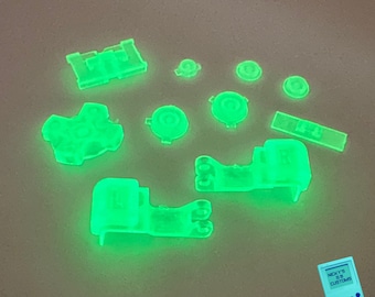 BRAND NEW PREMIUM Game Boy Advance Sp Gba Sp Buttons! Usa Ready to Ship! Great Parts for your Next Project Crystal Blue or Glow in the Dark!
