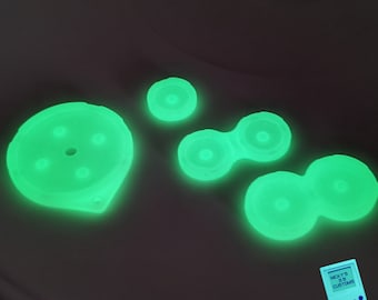 BRAND NEW Set Game Boy Advance SP Conductive Pads Glow in the Dark! Usa Ready to Ship! Great Parts for your Next Project!