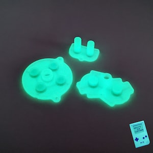 BRAND NEW Premium Quality GLOW in the Dark Conductive Pad Set for Game Boy Advance Gba Usa Ready to ship! Great parts for your next project!