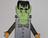Halloween Art Project/Halloween Craft/Easy Kids Crafts/Large 27"/Frankenstein Art Project/Frankenstein Coloring Project/Halloween Decoration