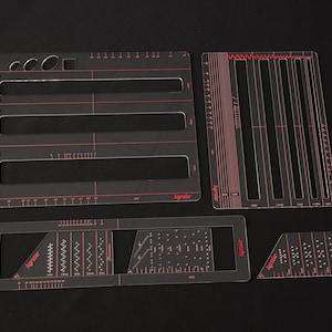 Calligraphy Ruler Set, makes drawing calligraphy guidelines fast and simple, easy to use