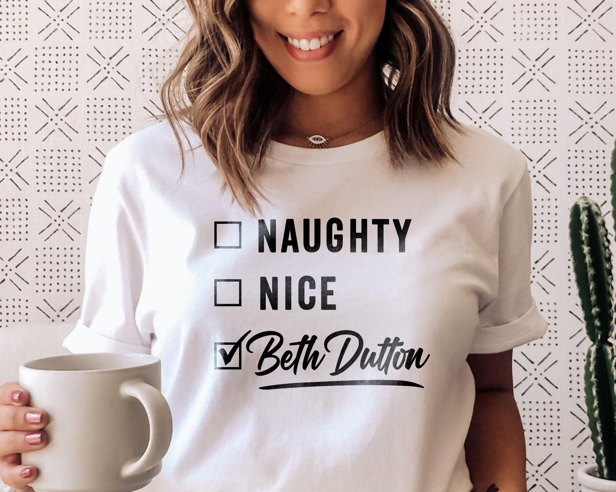 Naughty Nice Beth Dutton Shirt Christmas Shirt Funny - Etsy UK