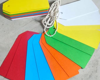 10/20/50 etichette regalo colorate. Etichette regalo di compleanno/etichette regalo per tutte le occasioni/etichette regalo per grandi confezioni