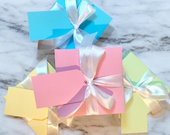 Empty Gift Box With ribbon. Mini Small Medium Cardboard gift boxes Christmas/birthdays/weddings/baby shower/ Easter gift box
