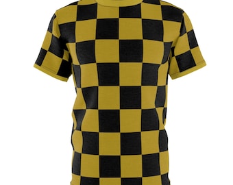 Zwart &Gold Dambord Shirt