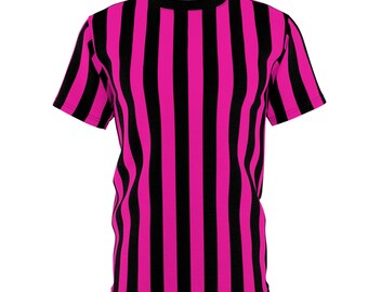 Zwart en roze premium shirt Charming in Stripes