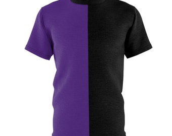 Purple & Black Adult Split Tee